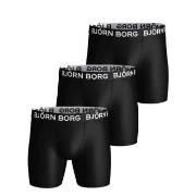 Björn Borg 3P Sports Microfiber Boxers Svart polyester XX-Large Herre