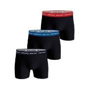 Björn Borg 6P Essential Shorts Svart/Blå bomull X-Large Herre