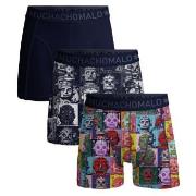 Muchachomalo 3P Cotton Stretch Robotheads Boxer Svart mønstret bomull ...