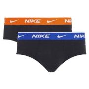 Nike 2P Everyday Cotton Stretch Briefs Blå/Oransje bomull Large Herre