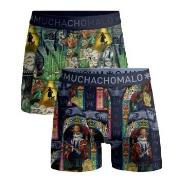 Muchachomalo 2P Puss Boots Wizard Oz Boxer Mixed bomull XX-Large Herre