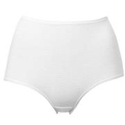 Trofe Cotton Midi With Elastan Truser Hvit bomull Large Dame