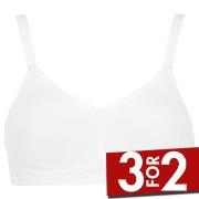 Damella BH Carla Soft Bra Hvit polyester E 80 Dame