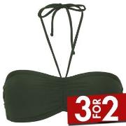 Damella Olivia Padded Bikini Bra Mørkgrørnn  44 Dame