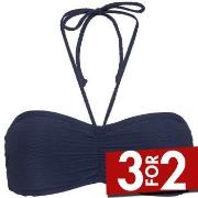 Damella Olivia Textured Padded Bikini Bra Marine nylon 42 Dame