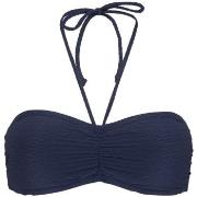 Damella Olivia Textured Padded Bikini Bra Marine nylon 46 Dame