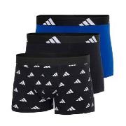 adidas 3P Active Flex Cotton Trunk Svart Mønster bomull Small Herre