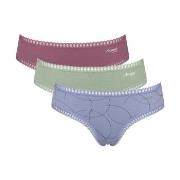 Sloggi Truser 3P GO Crush Hipster Briefs Blå/Rosa bomull Small Dame
