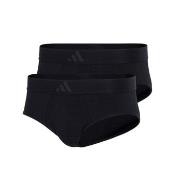 adidas 2P Active Flex Cotton 3 Stripes Brief Svart bomull X-Large Herr...
