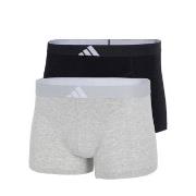 adidas 2P Active Flex Cotton Body Trunk Svart/Grå bomull X-Large Herre