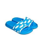 Happy Socks Cloudy Pool Slide Blå Mønster Str 38/39