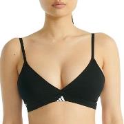adidas BH Sport Active 3 Stripes Triangle Bralette Svart bomull X-Smal...