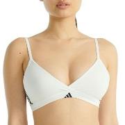 adidas BH Sport Active 3 Stripes Triangle Bralette Hvit bomull X-Small...