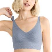 Sloggi BH ZERO Feel Bliss Bralette Blå/Grå XX-Large Dame