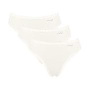 Sloggi Truser 3P GO Crush High Leg Briefs Elfenben bomull Small Dame
