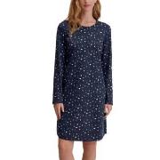 Calida Midnight Dreams Long Sleeve Nightdress Marine bomull Small Dame