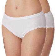 Schiesser Truser 2P Original Classics Fine Rib Hipster Hvit bomull 38 ...