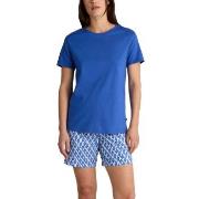 Calida Shell Nights Short pyjamas Blå bomull Medium Dame