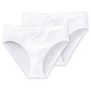 Schiesser Truser 2P Cotton Essentials Tai Panties Hvit bomull Medium D...