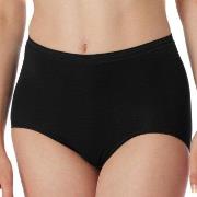 Schiesser Truser Luxury Maxi Svart bomull Large Dame