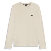 BOSS Waffle Sweatshirt Offwhite Medium Herre