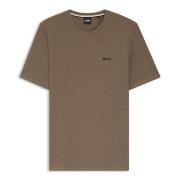 BOSS Waffle T Shirt Lysbrun  XX-Large Herre