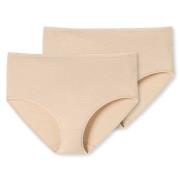Schiesser Truser 2P 95-5 Organic Cotton Midi Briefs Beige bomull 4XL D...