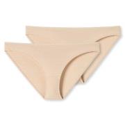 Schiesser Truser 2P 95-5 Organic Cotton Mini Briefs Beige bomull X-Sma...