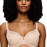 Triumph BH BMU Illusion Curve Minimizer Bra Beige G 85 Dame