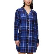 Triumph Boyfriend NDW X Checks Mørkblå bomull 40 Dame