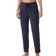 Schiesser Mix and Relax Long Modal Pants Blå modal Large Dame
