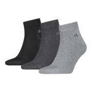 Calvin Klein Strømper 3P Classic Quarter Socks For Men Grå Str 39/42 H...