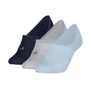 Calvin Klein Strømper 3P Footie Socks For Women Grå/Blå Str 35/38 Dame