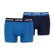 Levis 2P Repeat Logo Boxer Brief Marine/Blå bomull Medium Herre