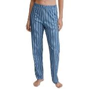 Calida Favourites Sleep Long Pants Blåstripete bomull Small Dame