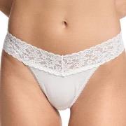 Hanky Panky Truser Supima Cotton Original Rise Thong Hvit One Size Dam...