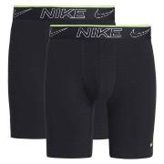 Nike 2P Elite Cotton Stretch Long Boxer Briefs Svart 2XL Herre
