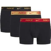 Nike 3P Everyday Essentials Cotton Stretch Trunk Rød/Svart bomull X-La...