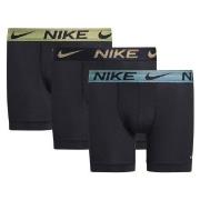 Nike 3P Everyday Essentials Micro Boxer Brief Svart/Gul polyester Medi...