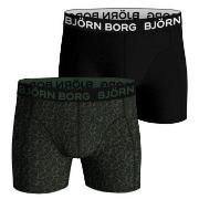 Bjorn Borg Bamboo Cotton Blend Boxer 2P Svart/Grønn X-Large Herre