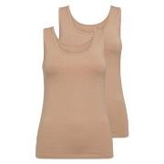Decoy 2P Wide Strap Bamboo Top Beige Small Dame