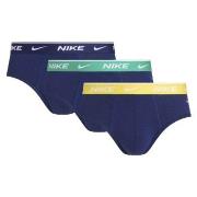 Nike 3P Everyday Essentials Cotton Stretch Hip Brief Mørkblå bomull Me...