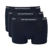Armani Stretch Jersey Boxer Briefs 3P Marine bomull Large Herre
