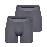 Bread and Boxers Active Boxer Brief 2P Grå polyester Small Herre