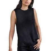 Bread and Boxers Soft Fiber Tank Top Svart viskose X-Small Dame