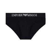 Armani Logo Brief Svart bomull Large Herre