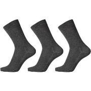 Egtved Strømper 3P Organic Cotton Socks Mørkgrå  Str 40/45