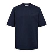 Resteröds Cotton T-shirt Marine bomull Medium Herre
