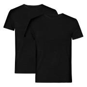 Resteröds 2P Organic Cotton Crew Neck Svart økologisk bomull Medium He...