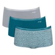 Sloggi Truser 3P GO Crush Hipster Shorts Turkis bomull Small Dame